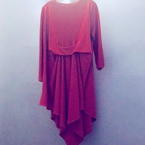 NWOT pink Asymmetrical dress